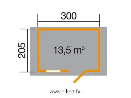 Szerszámtároló faház 123-as alapozási rajza