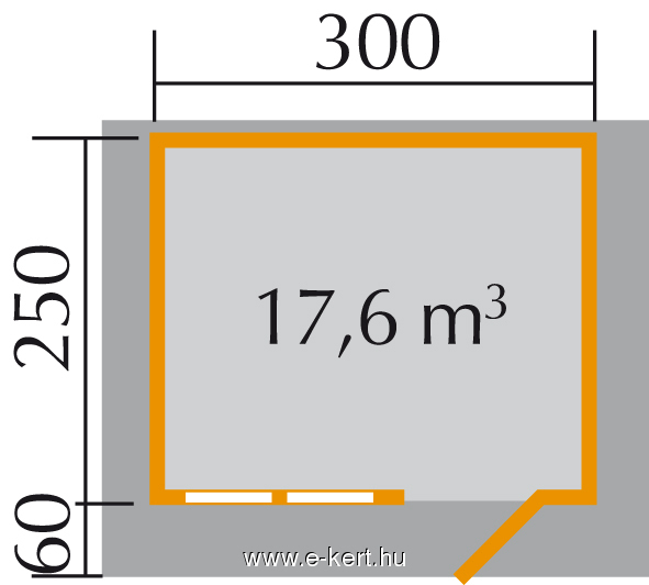 Weka gerendavázas faház alapmérete