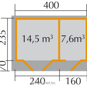 Faház alapozási mérete 261/1