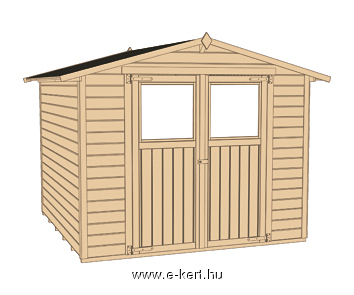 Weka szerszámtároló faház szerkezete