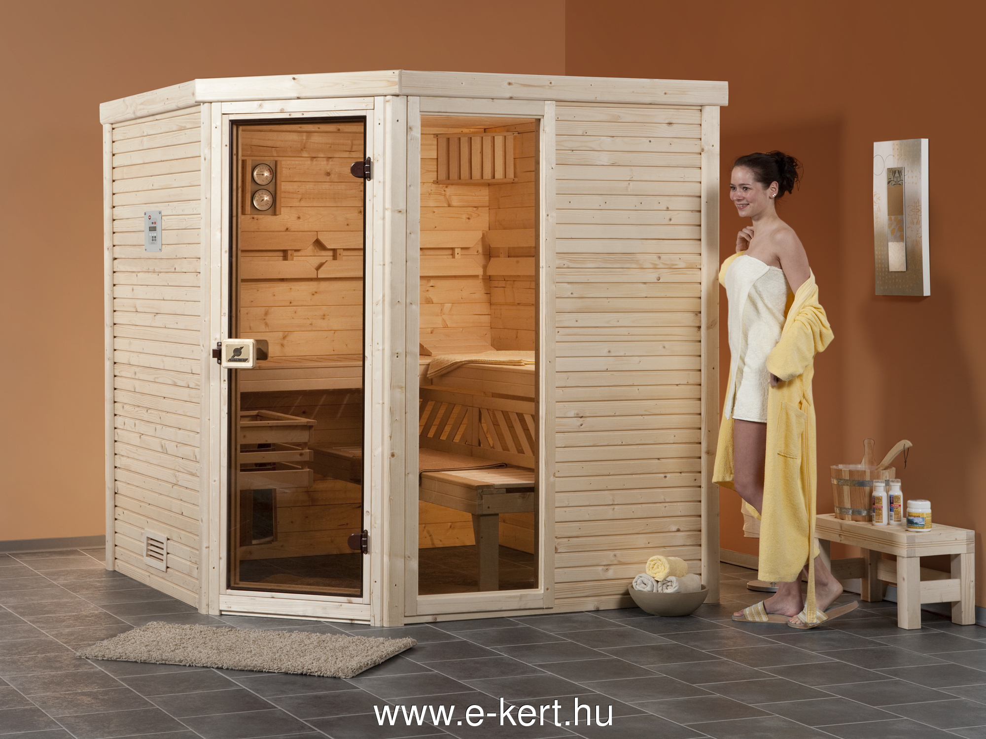 Finn szauna Cubilis3 szaunakályhával