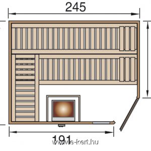 Gerendavázas finn szauna építés, előregyártott kész Weka sauna szállítás raktárról