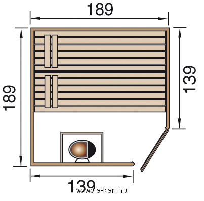 Szauna sarok kivitel 539.2020