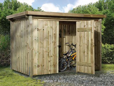 Kerékpártároló szerszámos faház Weka 607