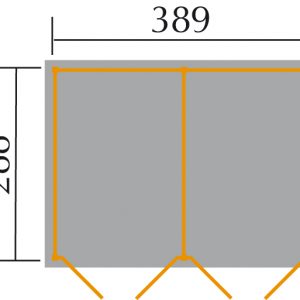 Szerszámtároló faház alaprajza Weka 607