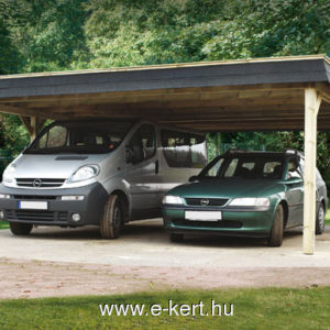 Nyitott garázs dupla garázs építés