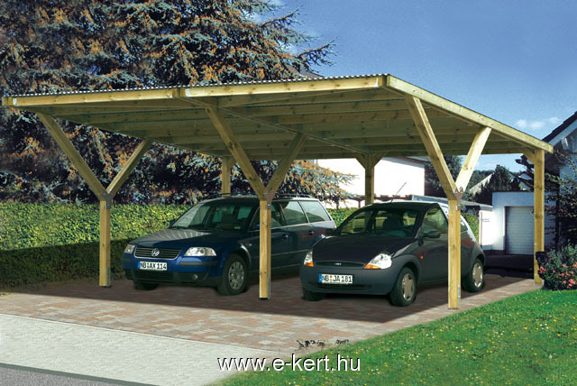Nyitott garázs Weka carport duo Y