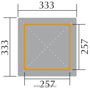 Pavilon alapozási rajza