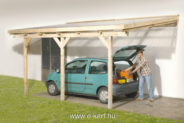 Terasztető nyitott garázs 671