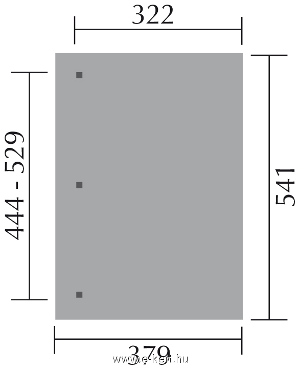 Terasztető alapozási méret Gr4