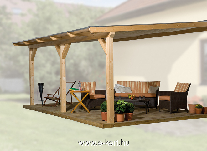 Terasztető polikarbonát fedéssel