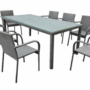 Rattan kerti bútor Sottile szürke