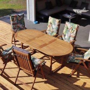 Ovális asztal garnitúra BE743 párna