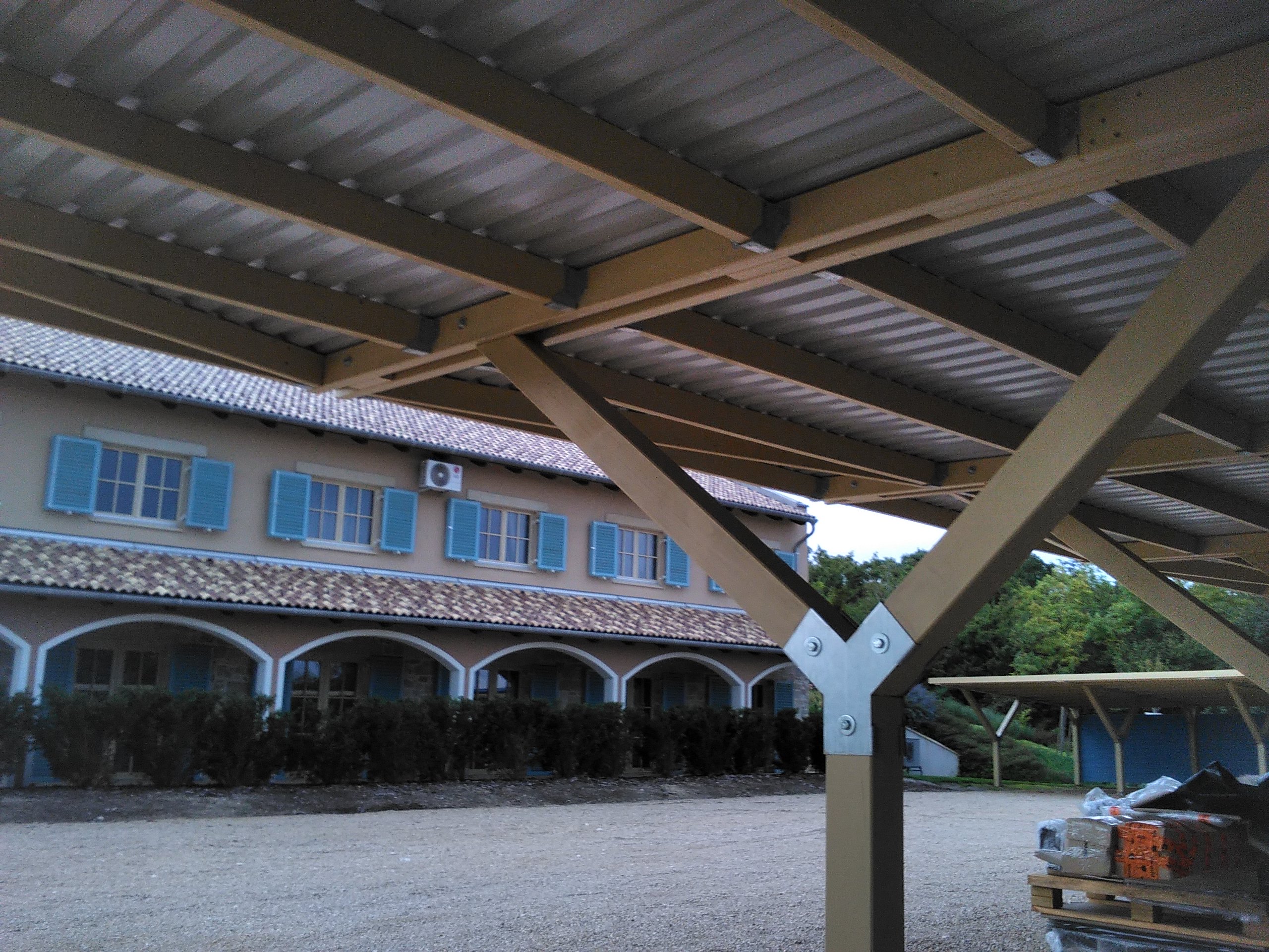 Garázstető szerkezete Weka Y-garázs 612.6060 típus