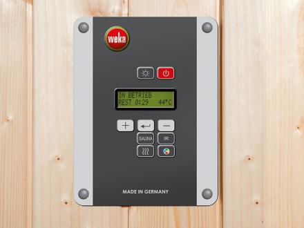 Weka infraszauna belső berendezése