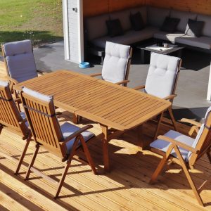 Kerti bútor Relax keményfa étkező P212