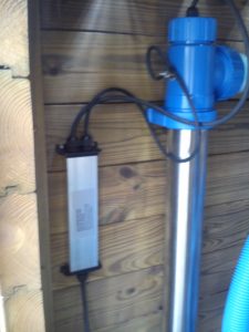 UV-C lámpa víztisztító medencéhez