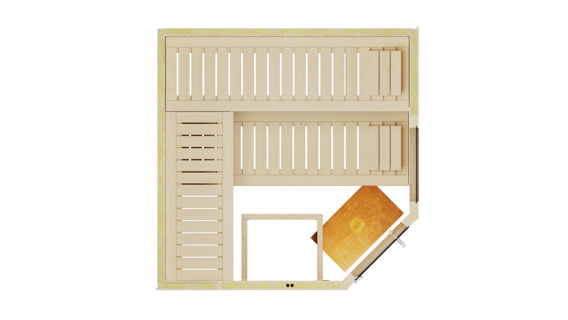 Szauna belső Weka Varberg Sauna