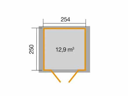 Szerszámtároló alapozási mérete Weka 316