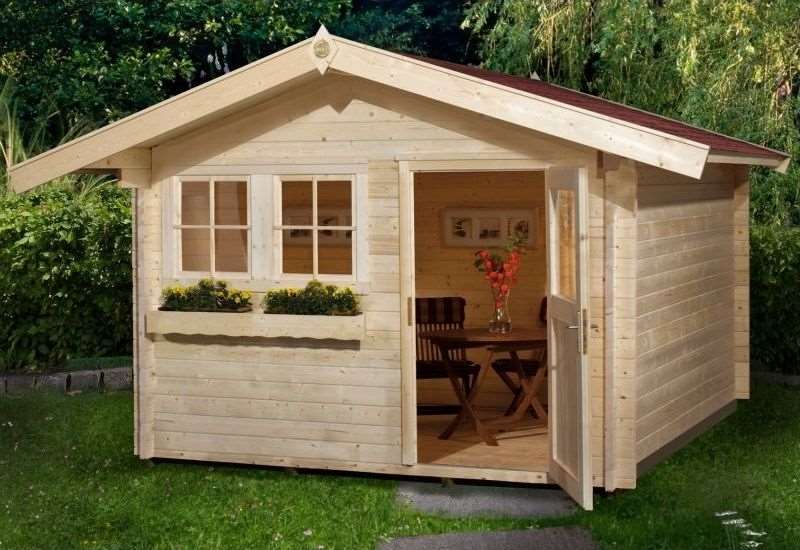 Gerendavázas faház Weka masszív kerti ház