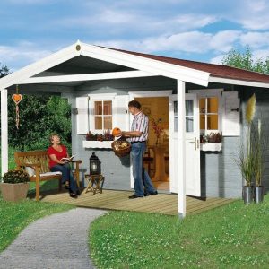 Faház terasztetővel Weka 110típus