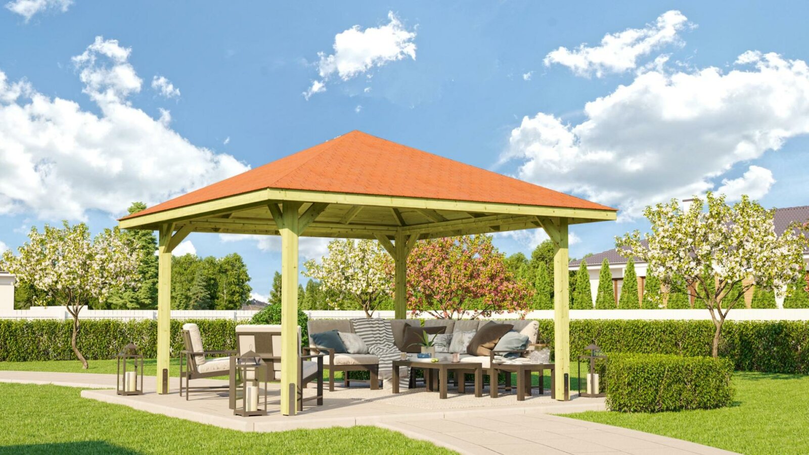 Kerti pavilon Weka szaletli