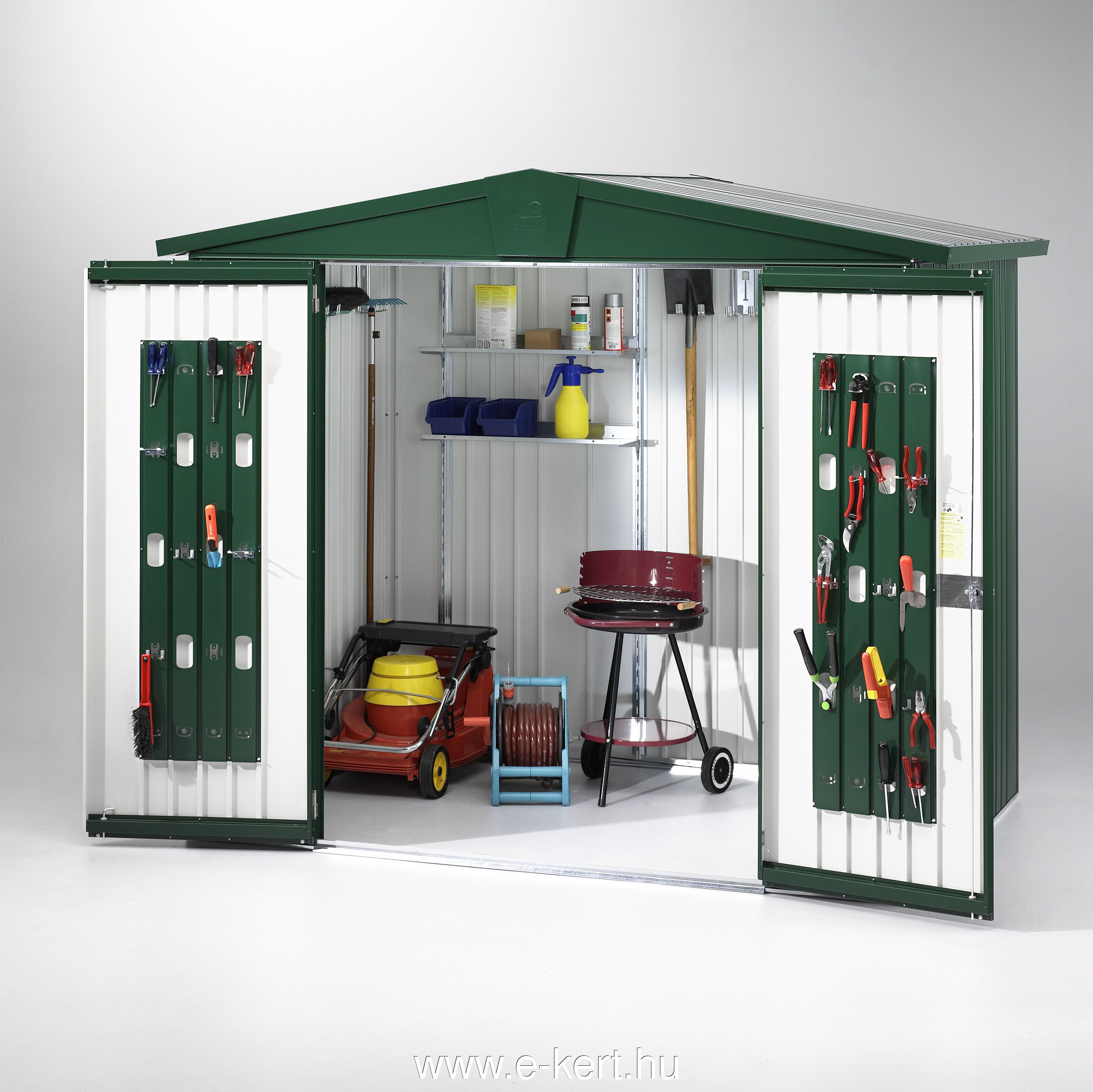 Europa fém ház zöld