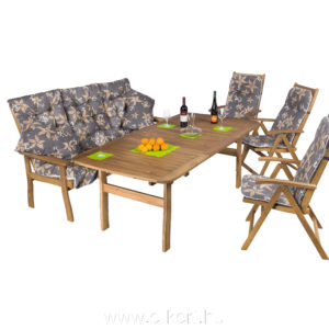 Kerti bútor összeállítás kerti pad és kerti szék