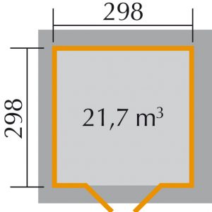 Einfaches CMYK Faház alaprajza Weka 177.3030.00