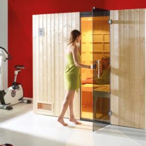 Kombiszauna építés Weka vezérlővel