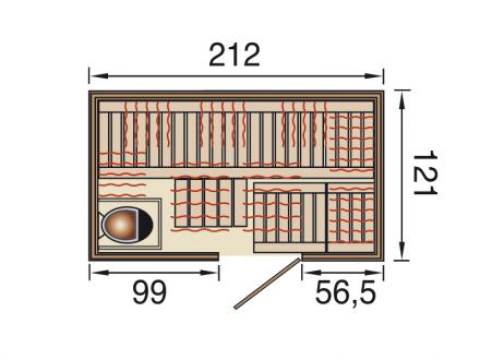 Kombi szauna exkluzív 547 - Image 4