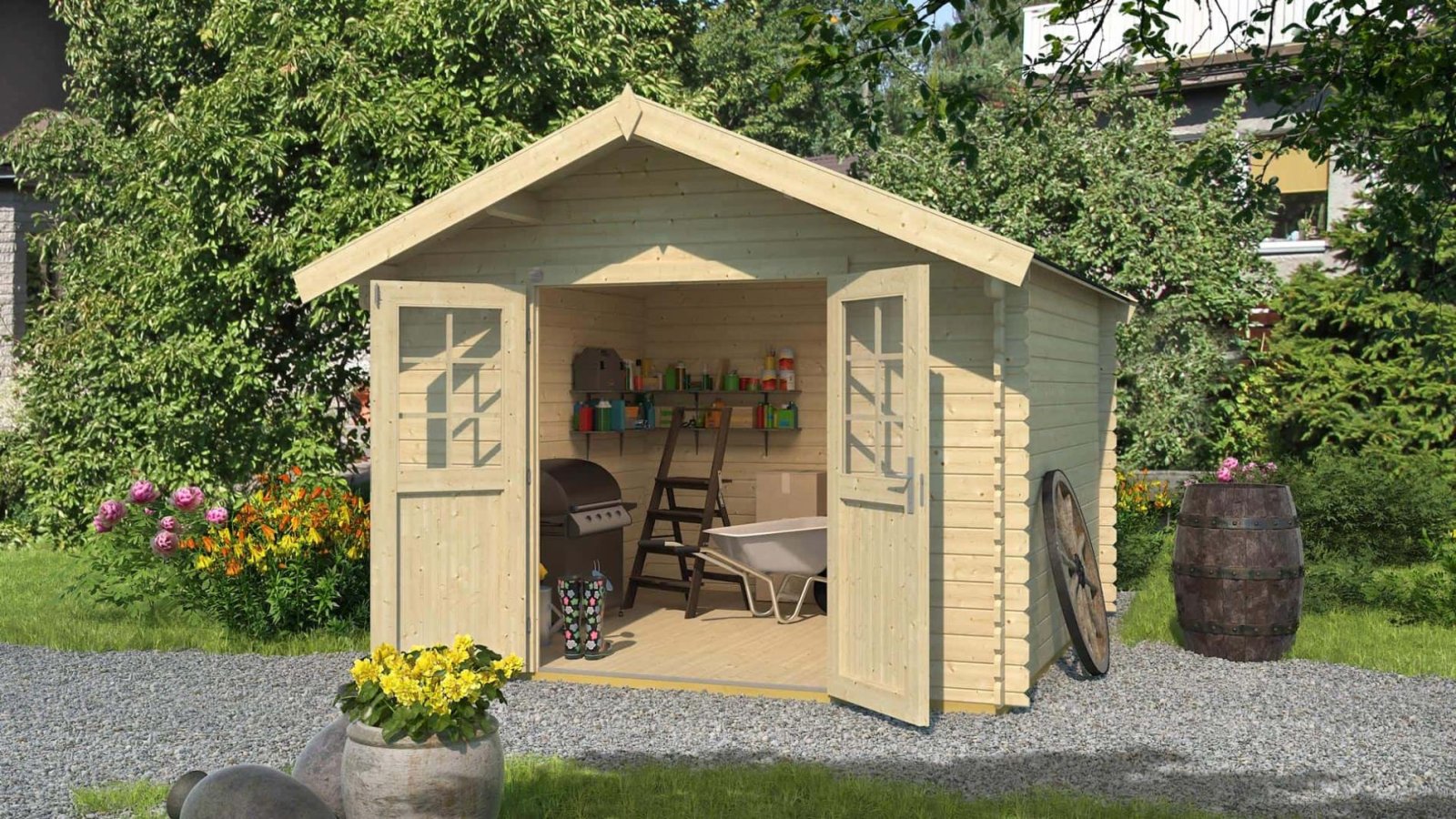 Olcsó faház Weka 209