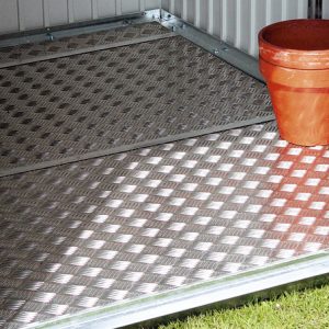 Fém kerti tároló padlólemez