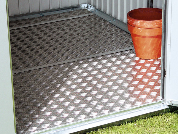 Fém kerti tároló padlólemez