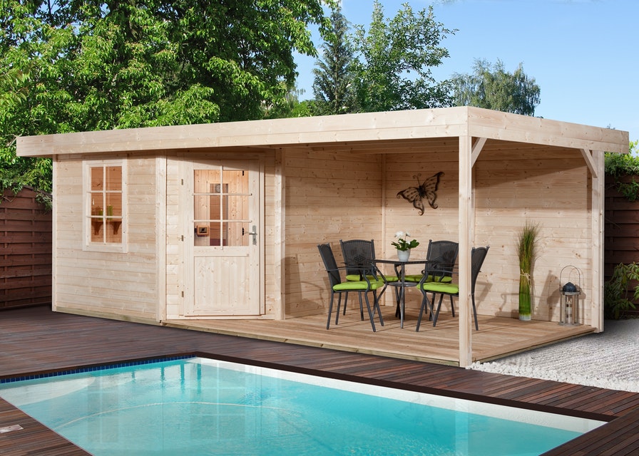 Szaunaház Weka 213 gyári szürke fehér