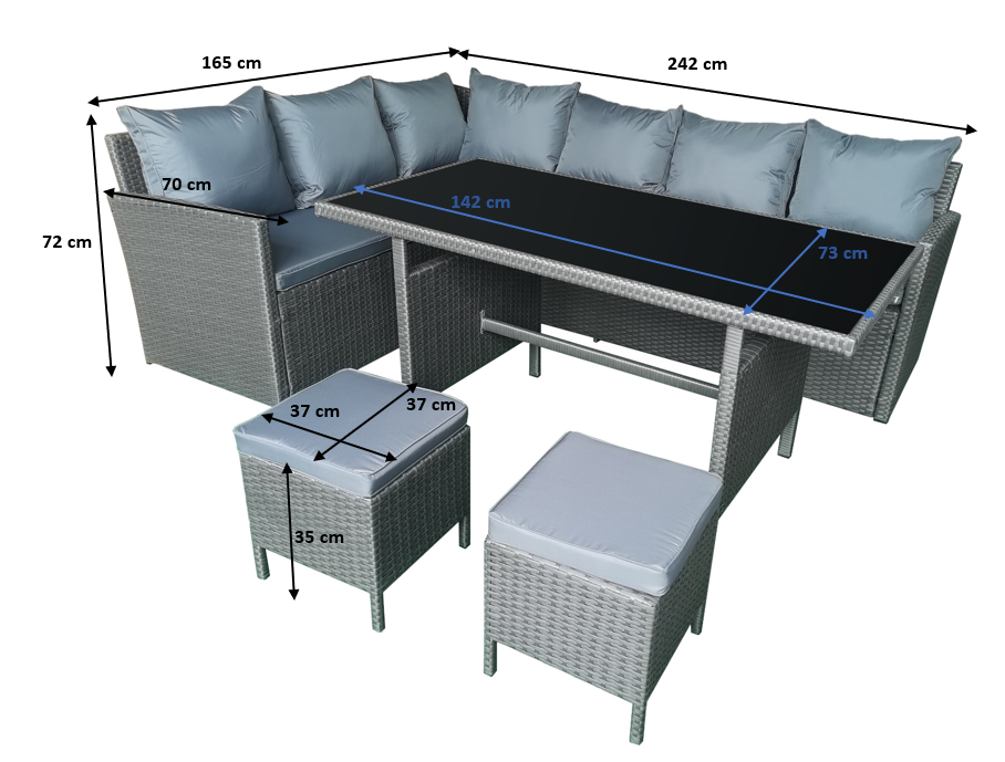 Rattan kerti bútor Stesso Bg