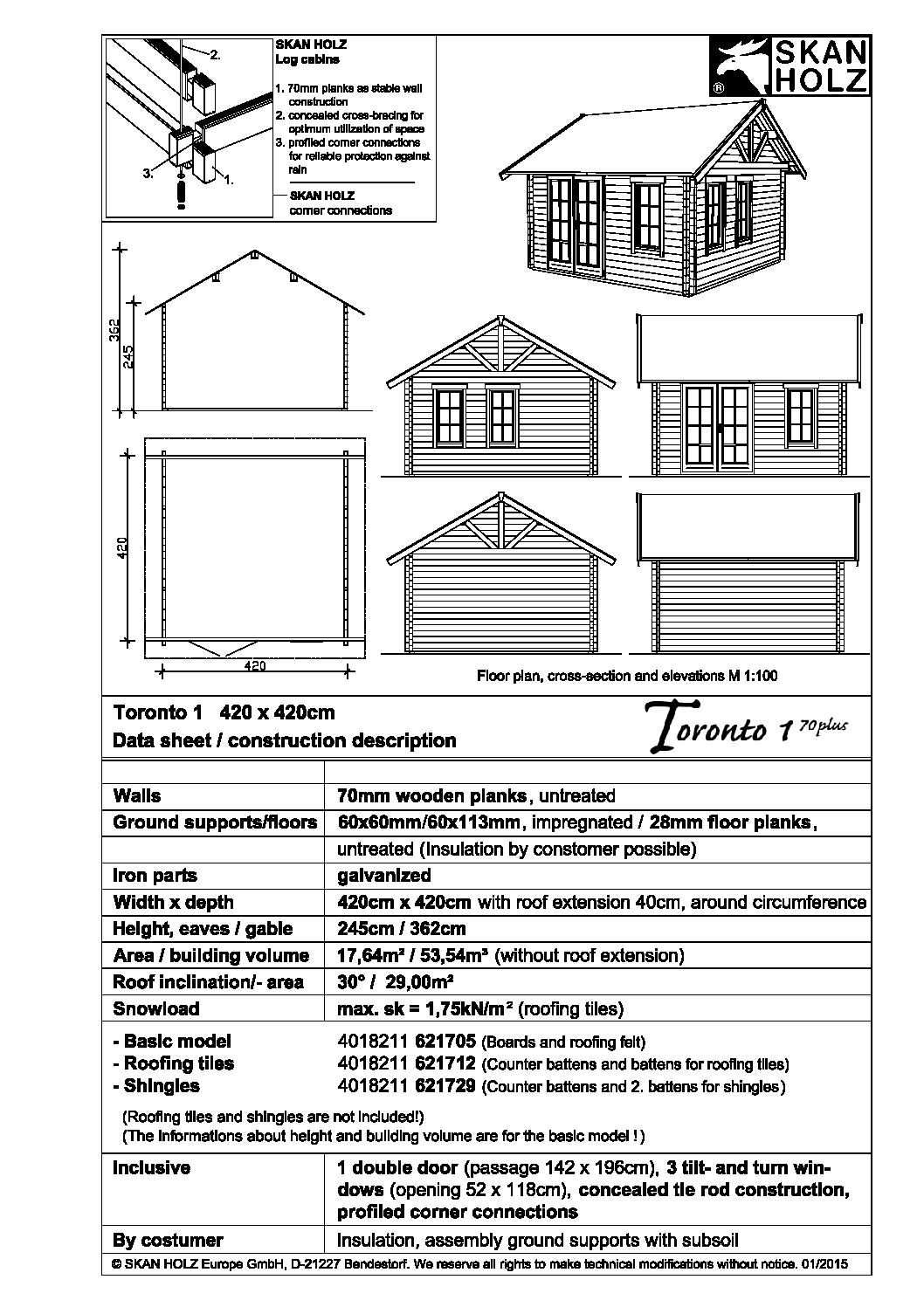 Faház hőszigetelt hétvégi gerendaház Toronto4 - Image 11