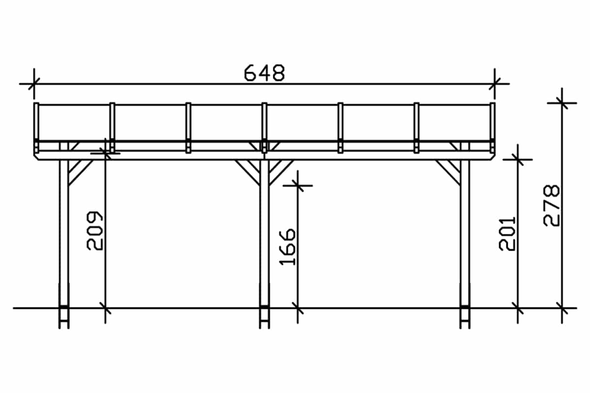 Garázs terasztető méretei