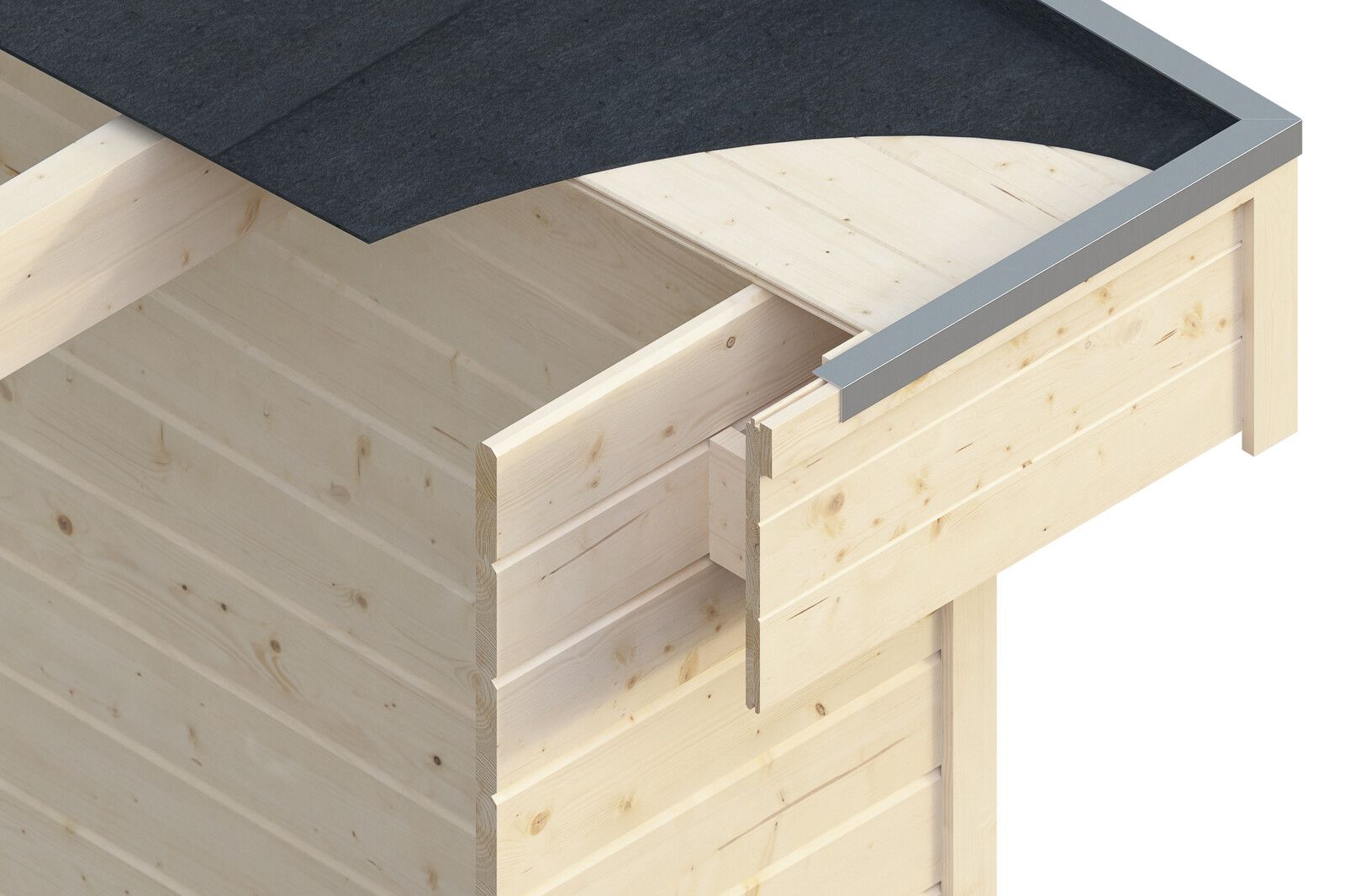 Lapostetős faház Skanholz