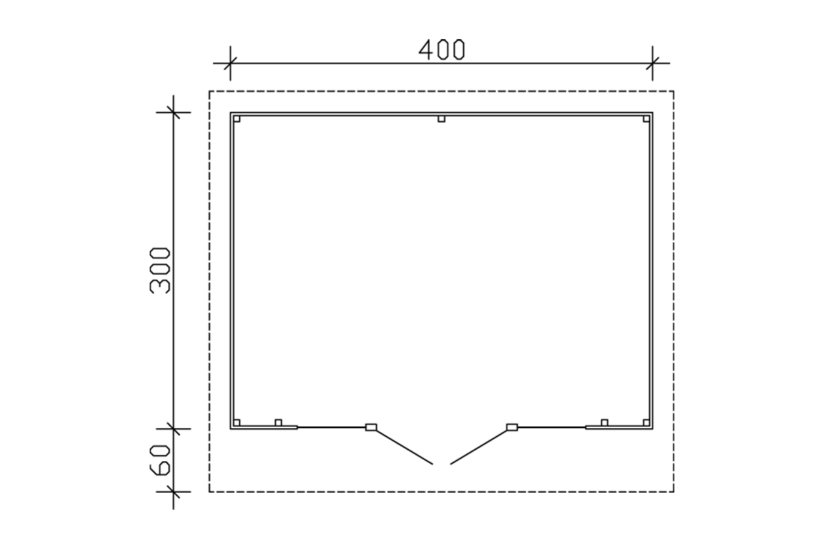 Faház külső méretei