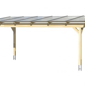 Garázs tető 4 pilléren