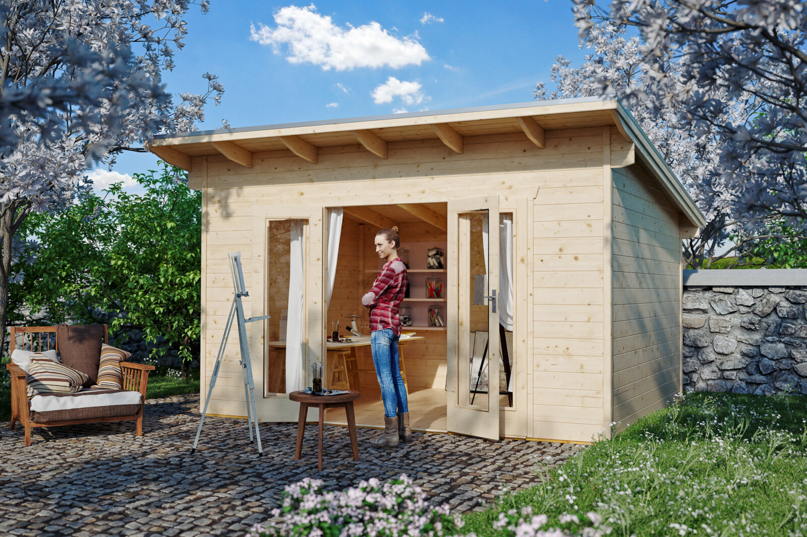 Szerszámtároló faház Ostende1