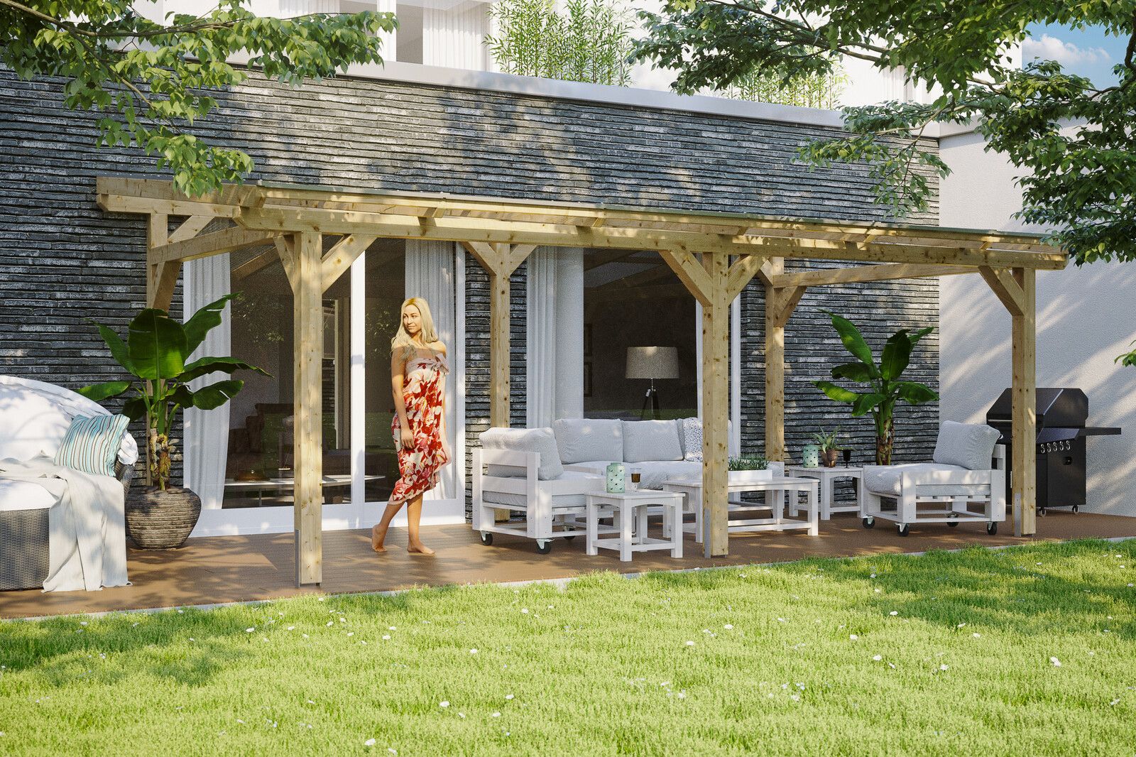 Terasztető építés Skanholz Siena