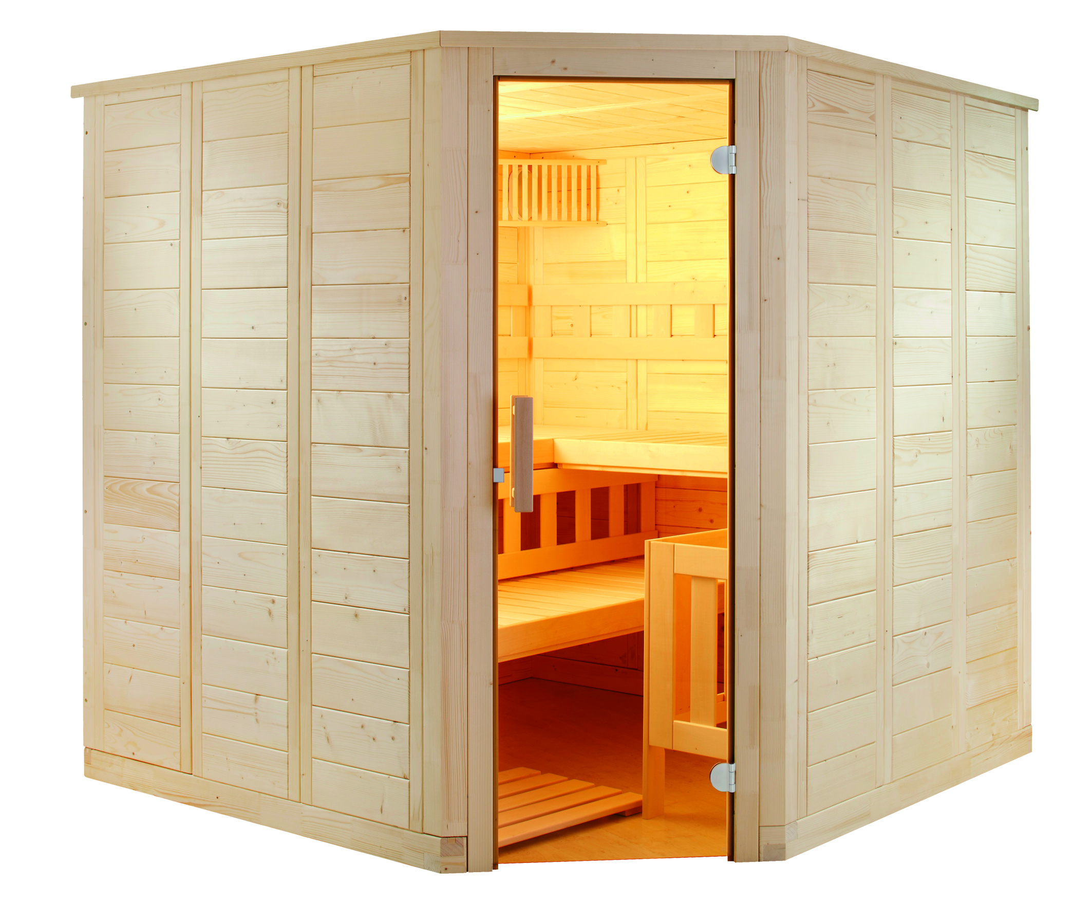 Finn szauna sarokszauna kivitel Wellfun