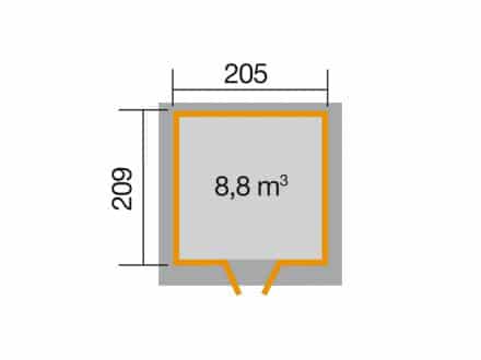 Szerszámtároló227-es faház
