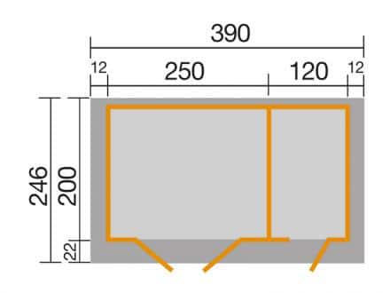 Faház 254-es alaprajza