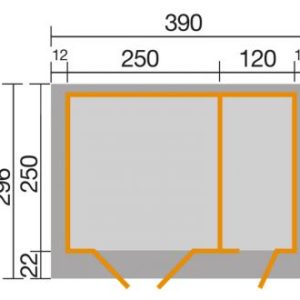 254-es faház alaprajza