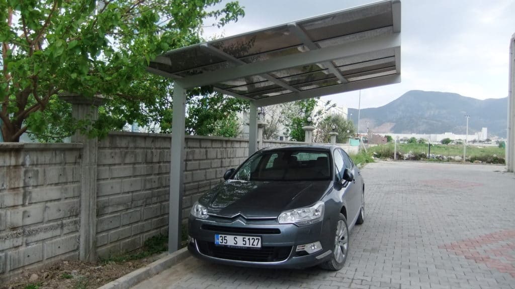 Nyitott garázs autóvédelem TFP2