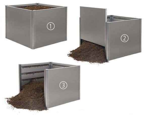 Komposztló láda fém komposztláda MonAmi