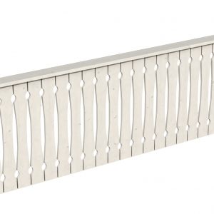 Pavilon korlát I-kivitel fehér